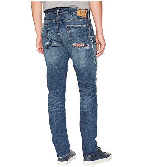 Polo Ralph Lauren Sullivan Slim Five-Pocket Denim in Lincoln Repaired