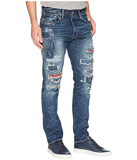 Polo Ralph Lauren Sullivan Slim Five-Pocket Denim in Lincoln Repaired