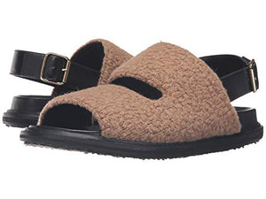 MARNI Wool Jersey Furry Stitch Sandal