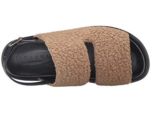 MARNI Wool Jersey Furry Stitch Sandal