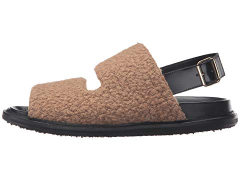 MARNI Wool Jersey Furry Stitch Sandal