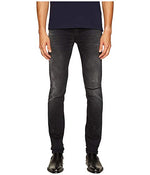 Versace Jeans Distressed Grey Slim Fit Jeans in Black
