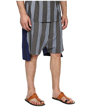 Vivienne Westwood Printed Stripe Jersey Twist Seam Shorts
