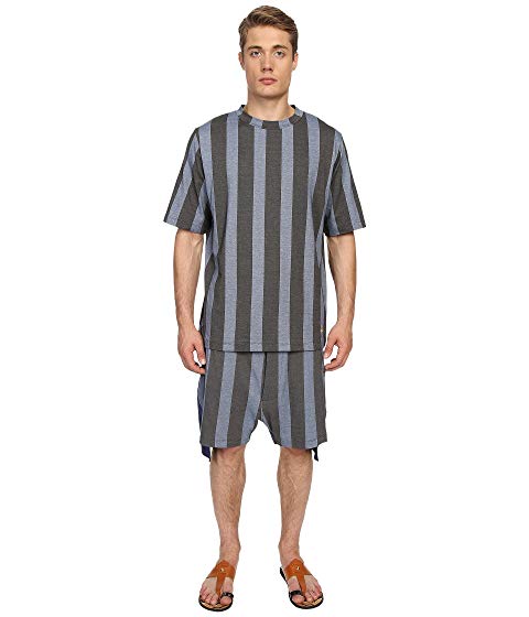 Vivienne Westwood Printed Stripe Jersey Twist Seam Shorts